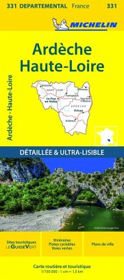 Ardeche, Haute-Loire - Michelin Local Map 331 - Michelin