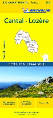 Cantal, Lozire - Michelin Local Map 330 - Michelin