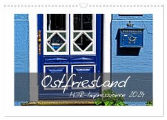 Ostfriesland HDR-Impressionen 2024 (Wandkalender 2024 DIN A3 quer), CALVENDO Monatskalender - Hebgen, Peter