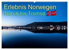 Erlebnis Norwegen: Narvik bis Tromsø (Wandkalender 2024 DIN A2 quer), CALVENDO Monatskalender