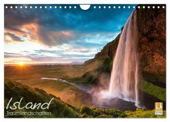 ISLAND - Traumlandschaften (Wandkalender 2024 DIN A4 quer), CALVENDO Monatskalender