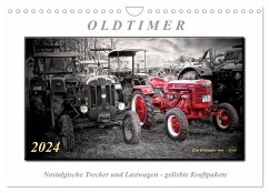 Oldtimer - nostalgische Trecker und Lastwagen (Wandkalender 2024 DIN A4 quer), CALVENDO Monatskalender