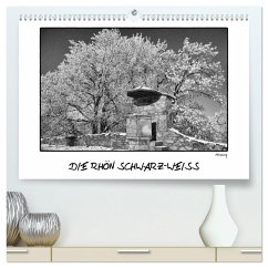 RHÖN SCHWARZ-WEISS (hochwertiger Premium Wandkalender 2024 DIN A2 quer), Kunstdruck in Hochglanz