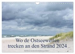 Wo de Ostseewellen trecken an den Strand 2024 (Wandkalender 2024 DIN A4 quer), CALVENDO Monatskalender