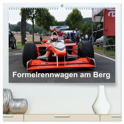 Formelrennwagen am Berg (hochwertiger Premium Wandkalender 2024 DIN A2 quer), Kunstdruck in Hochglanz