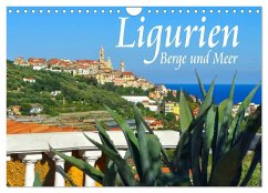 Ligurien - Berge und Meer (Wandkalender 2024 DIN A4 quer), CALVENDO Monatskalender - LianeM