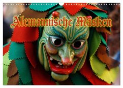 Alemannische Masken (Wandkalender 2024 DIN A3 quer), CALVENDO Monatskalender