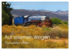 Auf eisernen Wegen - Faszination Bahn (Tischkalender 2024 DIN A5 quer), CALVENDO Monatskalender