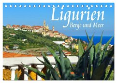Ligurien - Berge und Meer (Tischkalender 2024 DIN A5 quer), CALVENDO Monatskalender