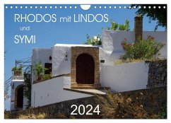 Rhodos mit Lindos und Symi (Wandkalender 2024 DIN A4 quer), CALVENDO Monatskalender - Seidel, Thilo