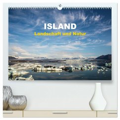 Island - Landschaft und Natur (hochwertiger Premium Wandkalender 2024 DIN A2 quer), Kunstdruck in Hochglanz