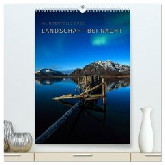Landschaft bei Nacht (hochwertiger Premium Wandkalender 2024 DIN A2 hoch), Kunstdruck in Hochglanz - Krotofil, Raik