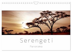 Serengeti Panorama (Wandkalender 2024 DIN A4 quer), CALVENDO Monatskalender - visuell photography, studio