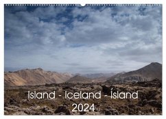 Island - Iceland - Ísland (Wandkalender 2024 DIN A2 quer), CALVENDO Monatskalender