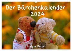 Der Bärchenkalender 2024 (Wandkalender 2024 DIN A2 quer), CALVENDO Monatskalender - Berger, Evelyne