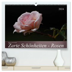 Zarte Schönheiten - Rosen (hochwertiger Premium Wandkalender 2024 DIN A2 quer), Kunstdruck in Hochglanz