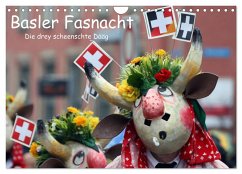 Basler Fasnacht - die drey scheenschte Dääg (Wandkalender 2024 DIN A4 quer), CALVENDO Monatskalender