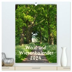 Wald- und Wiesenkalender 2024 Planer (hochwertiger Premium Wandkalender 2024 DIN A2 hoch), Kunstdruck in Hochglanz