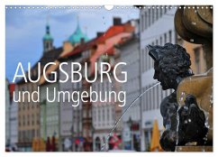 Augsburg und Umgebung (Wandkalender 2024 DIN A3 quer), CALVENDO Monatskalender