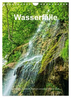 Wasserfälle in Deutschland, Frankreich und auf den Britischen Inseln (Wandkalender 2024 DIN A4 hoch), CALVENDO Monatskalender