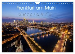 Frankfurt am Main Skylights (Wandkalender 2024 DIN A4 quer), CALVENDO Monatskalender