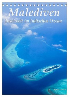 Malediven - Inselwelt im Indischen Ozean (Tischkalender 2024 DIN A5 hoch), CALVENDO Monatskalender