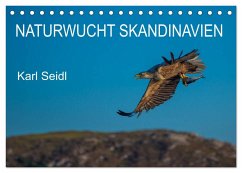 Naturwucht Skandinavien (Tischkalender 2024 DIN A5 quer), CALVENDO Monatskalender