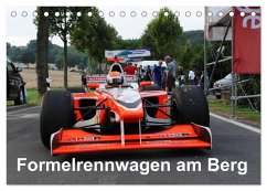 Formelrennwagen am Berg (Tischkalender 2024 DIN A5 quer), CALVENDO Monatskalender