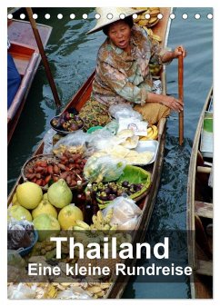 Thailand - Eine kleine Rundreise (Tischkalender 2024 DIN A5 hoch), CALVENDO Monatskalender