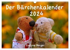 Der Bärchenkalender 2024 (Wandkalender 2024 DIN A3 quer), CALVENDO Monatskalender - Berger, Evelyne
