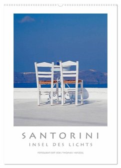 SANTORINI - INSEL DES LICHTS (Wandkalender 2024 DIN A2 hoch), CALVENDO Monatskalender