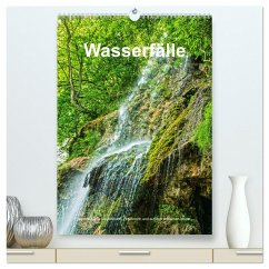 Wasserfälle in Deutschland, Frankreich und auf den Britischen Inseln (hochwertiger Premium Wandkalender 2024 DIN A2 hoch), Kunstdruck in Hochglanz