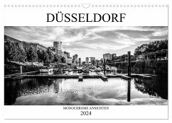 DÜSSELDORF MONOCHROME ANSICHTEN (Wandkalender 2024 DIN A3 quer), CALVENDO Monatskalender - Jaster, Michael