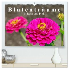Blütenträume in Rosa und Pink (hochwertiger Premium Wandkalender 2024 DIN A2 quer), Kunstdruck in Hochglanz