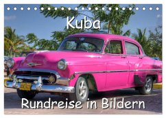 Kuba - Rundreise in Bildern (Tischkalender 2024 DIN A5 quer), CALVENDO Monatskalender