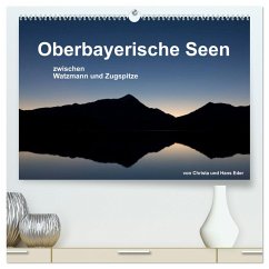 Oberbayerische Seen (hochwertiger Premium Wandkalender 2024 DIN A2 quer), Kunstdruck in Hochglanz