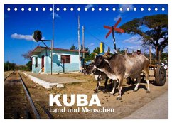 KUBA - Land und Menschen (Tischkalender 2024 DIN A5 quer), CALVENDO Monatskalender