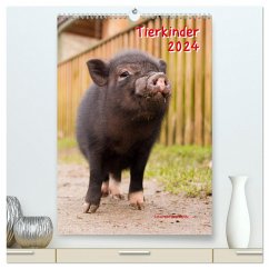 Tierkinder (hochwertiger Premium Wandkalender 2024 DIN A2 hoch), Kunstdruck in Hochglanz - Kantz, Uwe