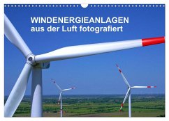 Windkraftanlagen aus der Luft fotografiert (Wandkalender 2024 DIN A3 quer), CALVENDO Monatskalender