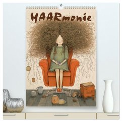 HAARmonie (hochwertiger Premium Wandkalender 2024 DIN A2 hoch), Kunstdruck in Hochglanz