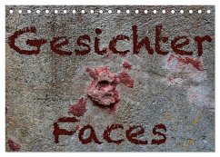 Gesichter ¿Faces (Tischkalender 2024 DIN A5 quer), CALVENDO Monatskalender