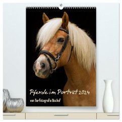 Pferde im Portait (hochwertiger Premium Wandkalender 2024 DIN A2 hoch), Kunstdruck in Hochglanz