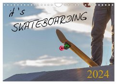 it's SKATEBOARDING (Wandkalender 2024 DIN A4 quer), CALVENDO Monatskalender