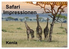 Safari Impressionen / Kenia (Wandkalender 2024 DIN A4 quer), CALVENDO Monatskalender