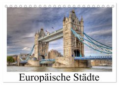 Europäische Städte (Tischkalender 2024 DIN A5 quer), CALVENDO Monatskalender