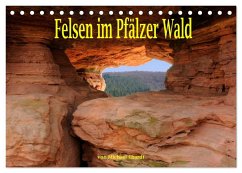 Felsen im Pfälzer Wald (Tischkalender 2024 DIN A5 quer), CALVENDO Monatskalender