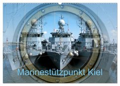 Marinestützpunkt Kiel (Wandkalender 2024 DIN A2 quer), CALVENDO Monatskalender - Happyroger