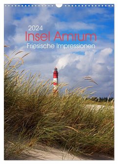 Insel Amrum - Friesische Impressionen (Wandkalender 2024 DIN A3 hoch), CALVENDO Monatskalender