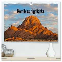 Namibias Highlights (hochwertiger Premium Wandkalender 2024 DIN A2 quer), Kunstdruck in Hochglanz