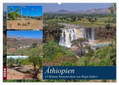 Äthiopien - 13 Monate Sonnenschein (Wandkalender 2024 DIN A2 quer), CALVENDO Monatskalender
